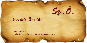 Szabó Özséb névjegykártya